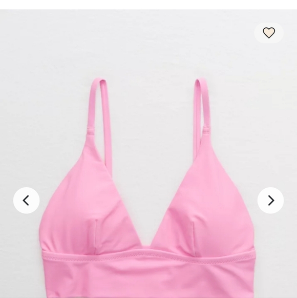 Aerie Longline Bikini Set | Best Buds Pink | XXS Top & Bottom | EUC - Picture 5 of 8